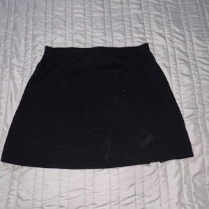 Black mini skirt